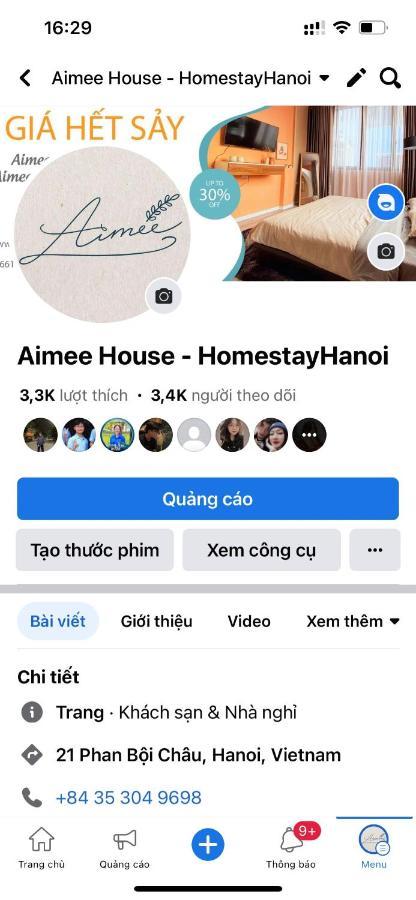 Aimee House - Phan Boi Chau Hanoi Eksteriør billede